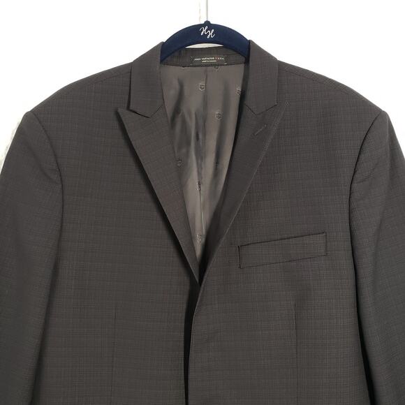 John Varvatos Star USA Mens 40R Gray Sport Coat Jacket Suit Blazer Wool 2-Button - Picture 13 of 16